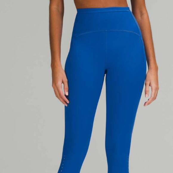 Lululemon Swift Speed High-Rise Crop 21" Blazer Blue Tone Size 0 - Picture 1 of 8